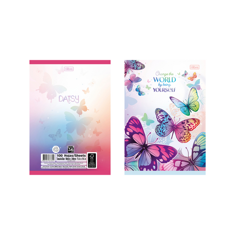 CUADERNO COSIDO DAISY 200H