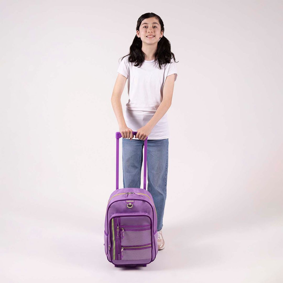 MOCHILA C/RUEDAS CHENSON GRANDE CHEY MORADO XXIV