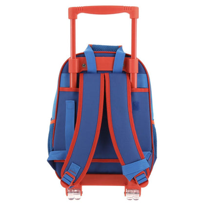 MOCHILA CON RUEDAS CHICA AZUL MARIO BROS DULP XXIV