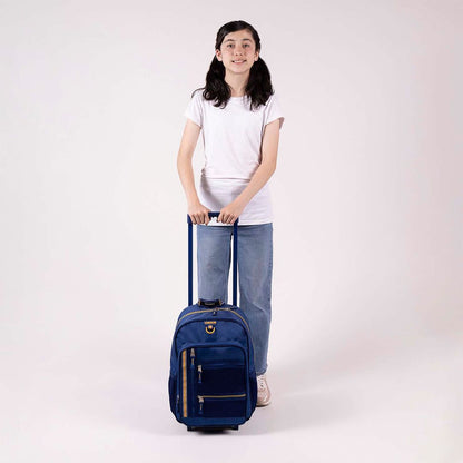 MOCHILA C/RUEDAS CHENSON GRANDE CHEY AZUL XXIV
