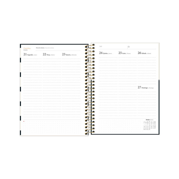 AGENDA DIARIA EN ESPIRAL 2024 PLANNER W VILLAG M7