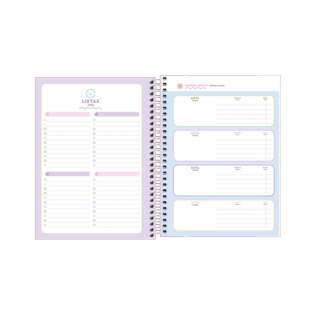 AGENDA DIARIA EN ESPIRAL 2024 PLANNER HAPPY M7