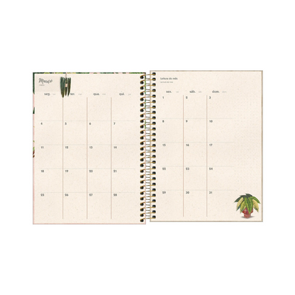 AGENDA DIARIA EN ESPIRAL 2024 PLANNER NATURALI M7