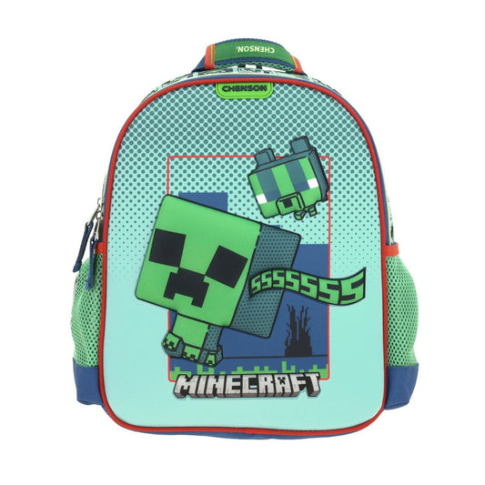 MOCHILA CHICA AZUL MINECRAFT BLIPER XXIV
