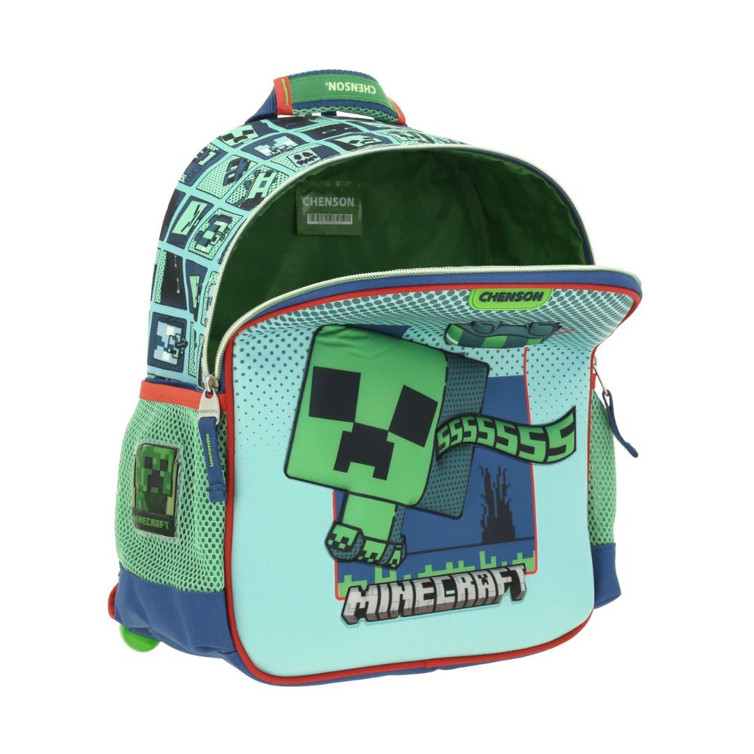 MOCHILA CHICA AZUL MINECRAFT BLIPER XXIV