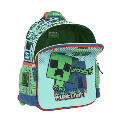 MOCHILA CHICA AZUL MINECRAFT BLIPER XXIV
