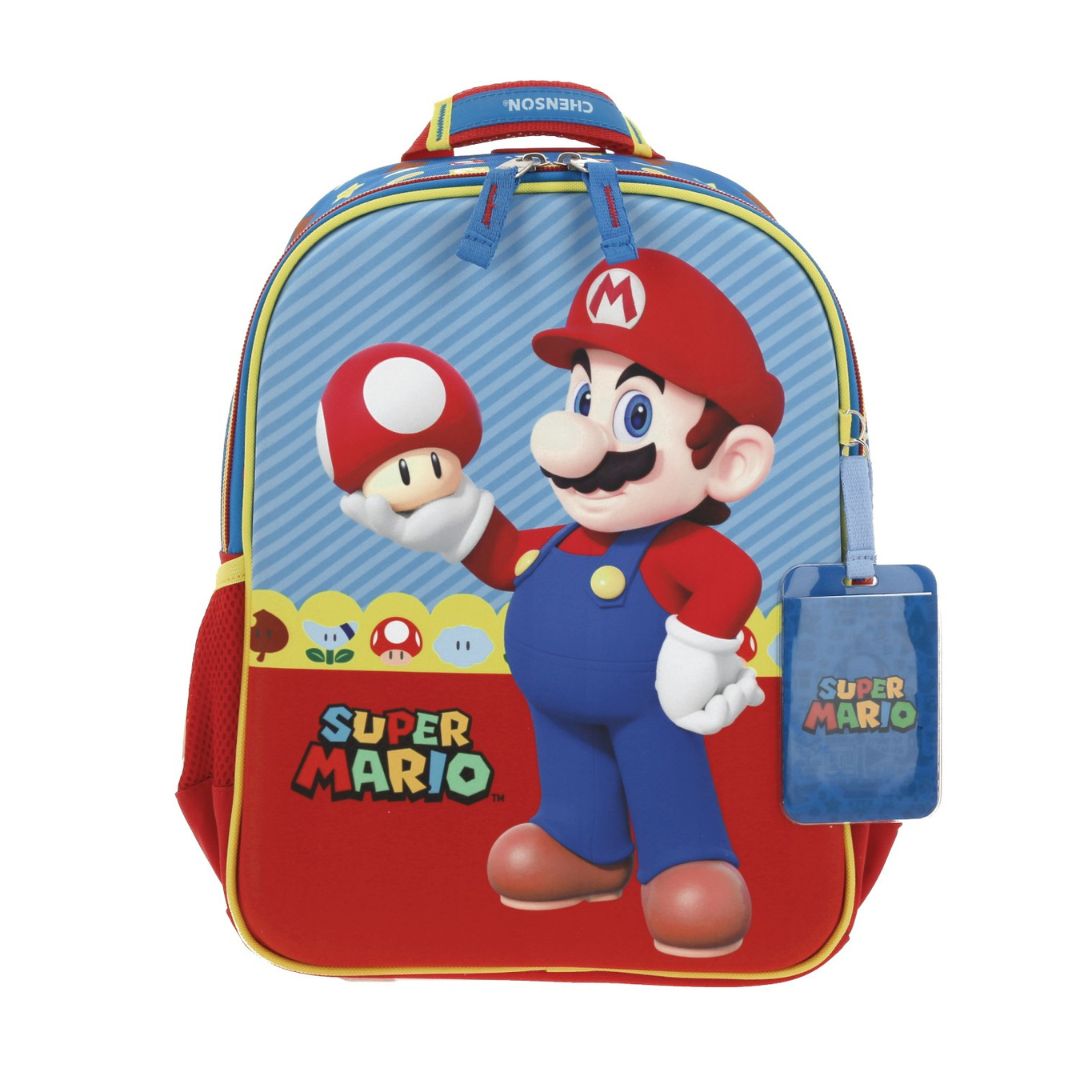 MOCHILA CHICA AZUL MARO BROS MUSH XXIV