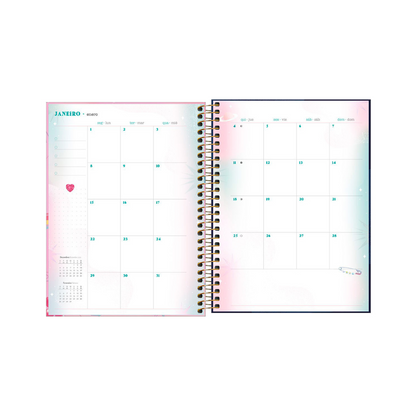 AGENDA DIARIA EN ESPIRAL 2024 PLANNER CAPRICHO M7