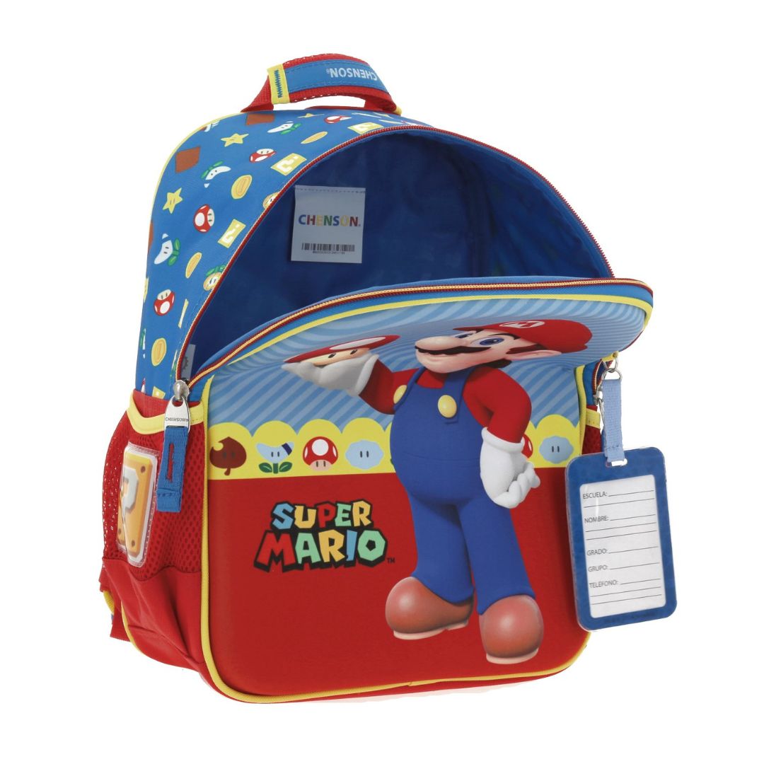 MOCHILA CHICA AZUL MARO BROS MUSH XXIV