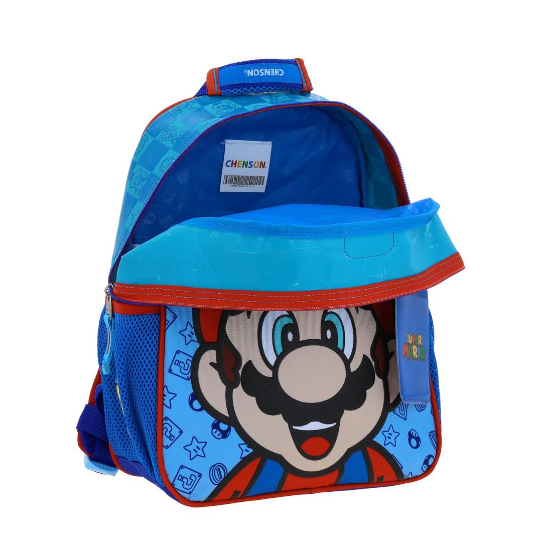 MOCHILA CHICA AZUL MARIO BROS FLEP XXIV