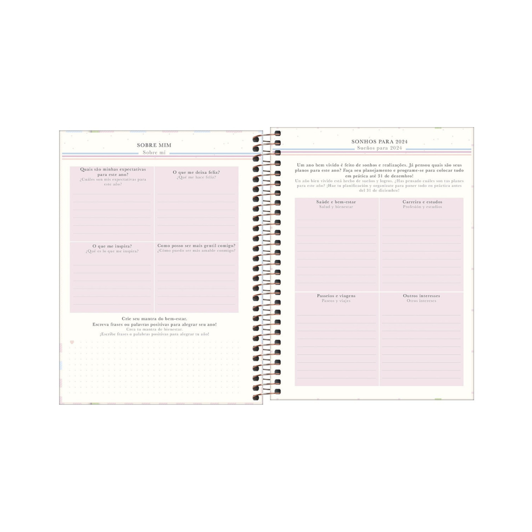 AGENDA DAIRIA EN ESPIRAL 2024 PLANNER SOHO M7