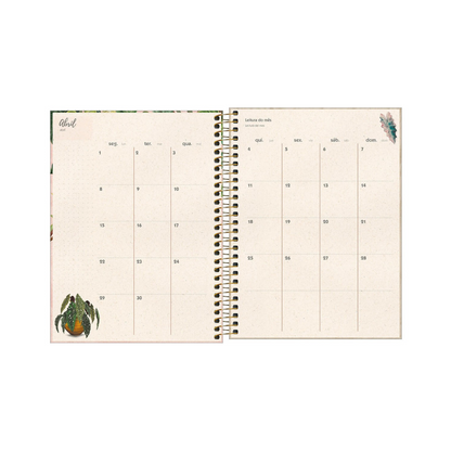 AGENDA DIARIA EN ESPIRAL 2024 PLANNER NATURALI M7