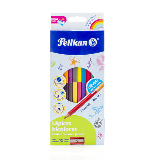 JUEGO LAPICES BICOLOR 12/1