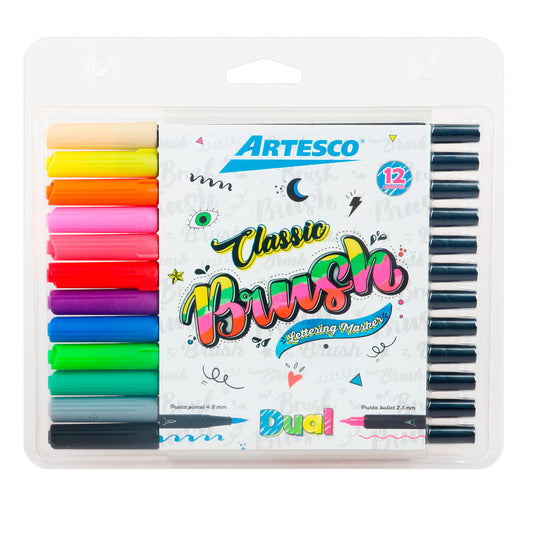 JUEGO MARCADOR DUAL BRUSH 12/1 CLASSIC BLISTER