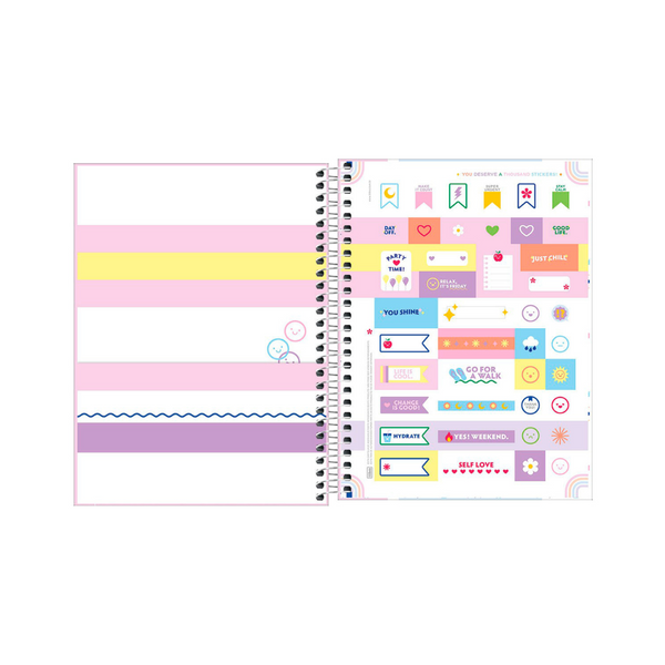 AGENDA DIARIA EN ESPIRAL 2024 PLANNER HAPPY M7