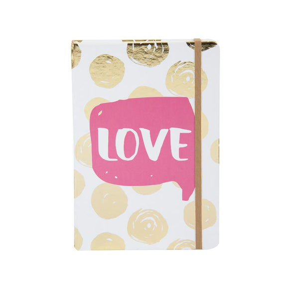 LIBRETAS UV C/ELASTICO A5 192H LOVE BL