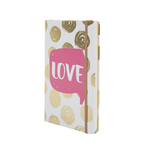 LIBRETAS UV C/ELASTICO A5 192H LOVE BL