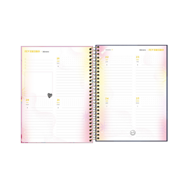 AGENDA DIARIA EN ESPIRAL 2024 PLANNER CAPRICHO M7