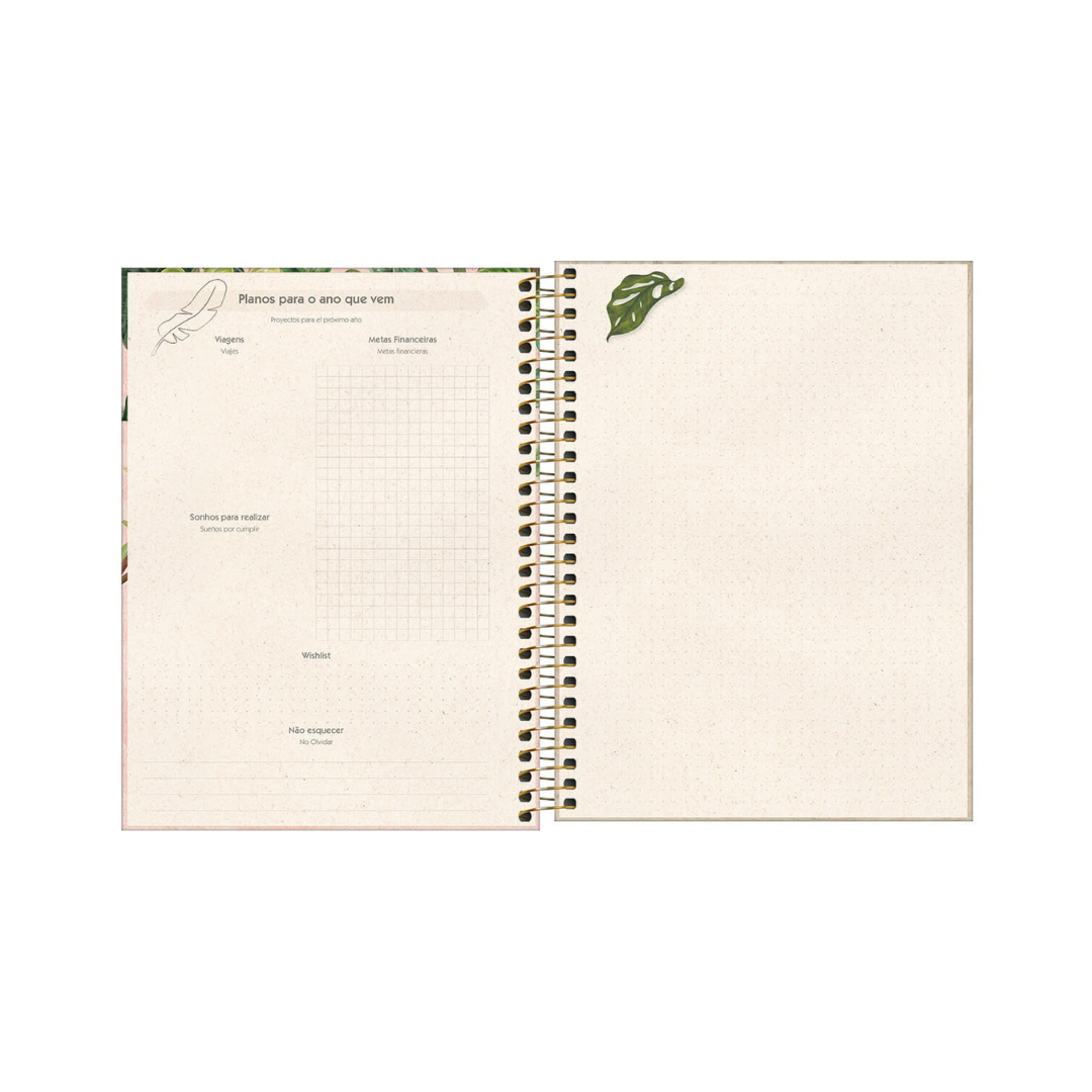 AGENDA DIARIA EN ESPIRAL 2024 PLANNER NATURALI M7