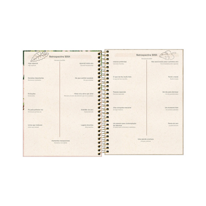 AGENDA DIARIA EN ESPIRAL 2024 PLANNER NATURALI M7