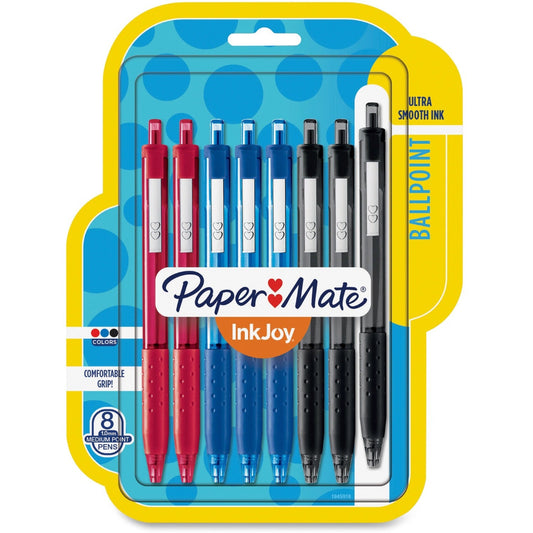 BOLIGRAFOS INKJOY 300 RT 1.0mm 8/1 SURT. BLISTER PAQ. 6