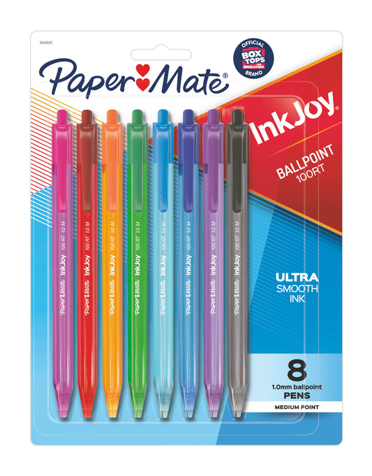 BOLIGRAFOS INKJOY 100 RT  8/1 SURTIDO fashion BLISTERS Duro PAQ. 12