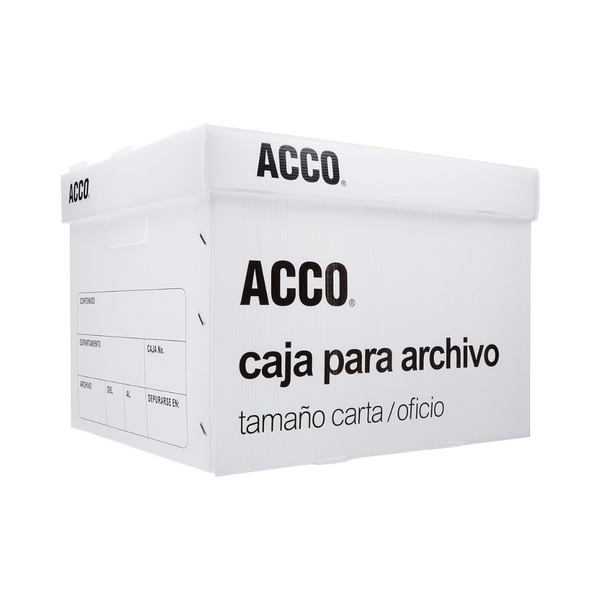 CAJAS PLASTICA P/ARCHIVO CARTA PAQ. 10