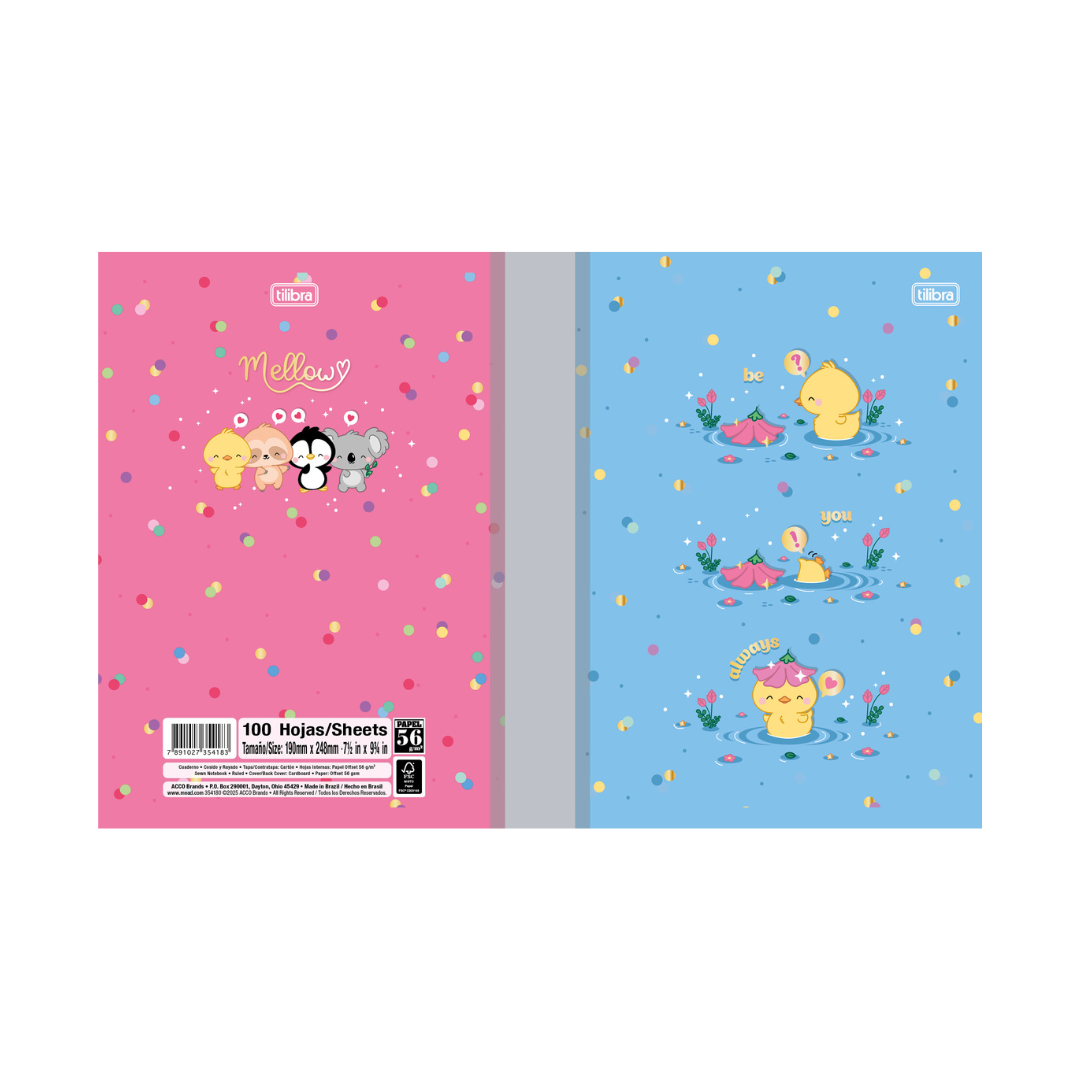 CUADERNO COSIDO 200 PAG. COST CF MELLOW