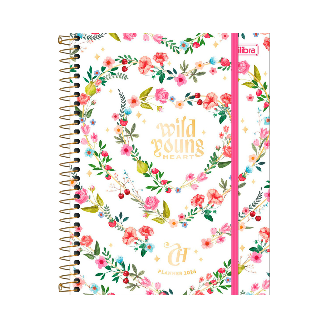 AGENDA DIARIA EN ESPIRAL 2024 PLANNER CAPRICHO M7