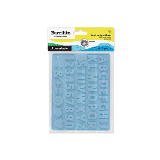 MOLDE FLEXIBLE SILICON LETRAS