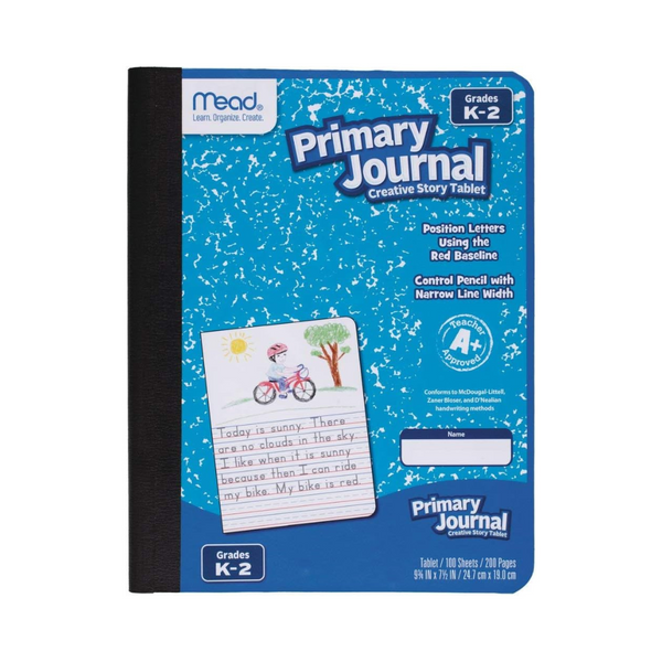 CUADERNO COSIDO 200 PAG. PRIMARY JOURNAL AZUL C