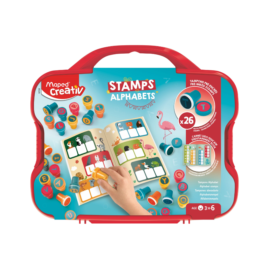 JUEGOS CREATIVOS, 26 SELLOS DE LETRAS  (3-6)anos