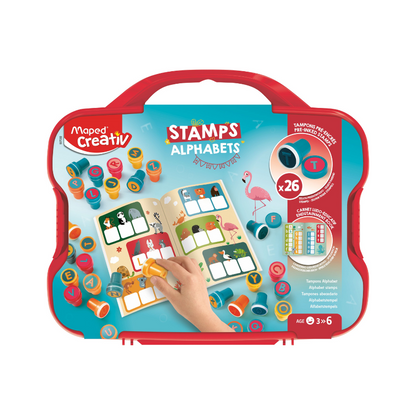 JUEGOS CREATIVOS, 26 SELLOS DE LETRAS  (3-6)anos