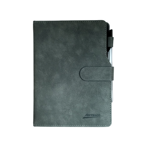 LIBRETAS DE NOTA IMANTADA GRIS C/LIGRAFOS GL32 NEGRO