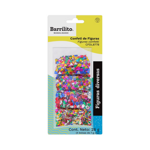 CONFETI DE FIGURAS DIVERSAS 28grs BLISTER