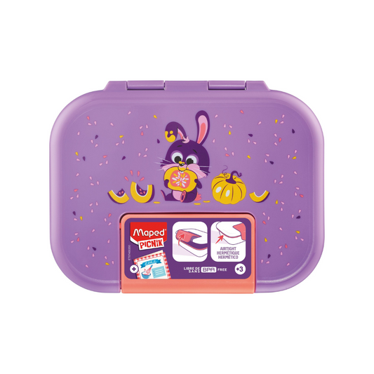 RECIPIENTE P/MERENDAR MINIZ ECOZEN 900ML RABBIT
