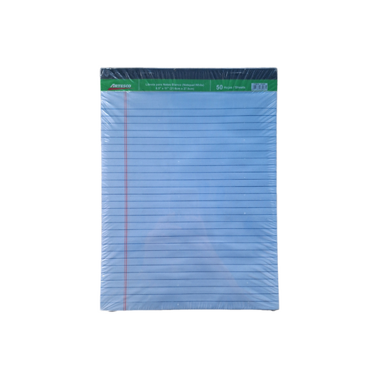 LIBRETAS RAYADAS (8.5 X 11)BLANCA (artesco)
