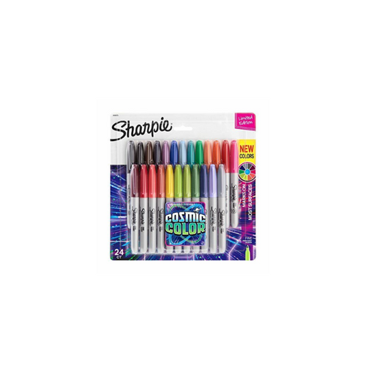 JUEGO DE FELPAS PERMANENTE SHARPIE FINA COSMIC 24/1 BL