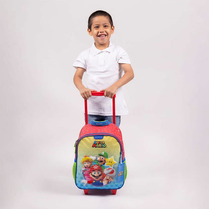 MOCHILA CHENSON C/RUEDAS PEQUEñA MARIO B. YOIN ROJA XXIV
