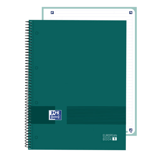 CUADERNO EN ESPIRAL A4  80H 1 DIV. NEGRO OPACO TD