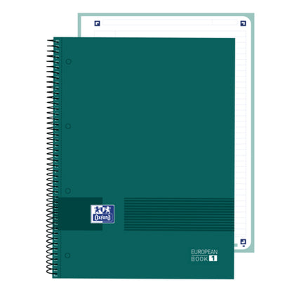 CUADERNO EN ESPIRAL A4  80H 1 DIV. NEGRO OPACO TD