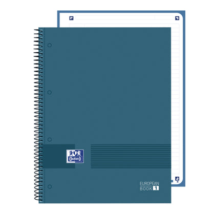 CUADERNO EN ESPIRAL A4  80H 1 DIV. NEGRO OPACO TD