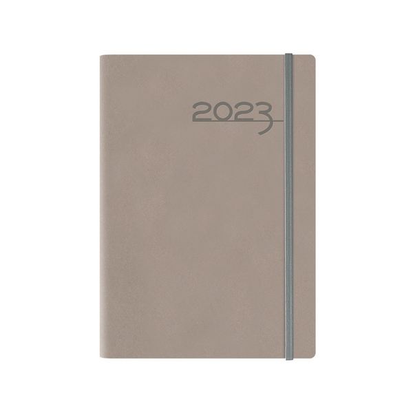 AGENDA DIARIA 2023 (14.5 X 20.5) GREEN SOFT C/ELASTICO Surt.