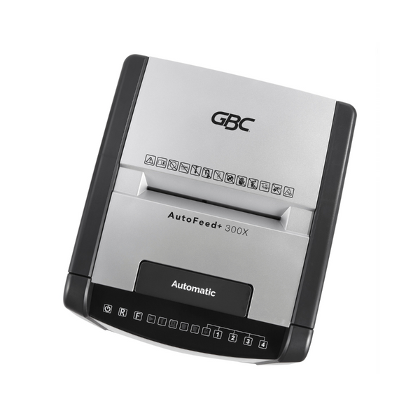 TRITURADORA DE OFICINA GBC AUTOFEED+, 300X, MICROCORTE, P-4, 300 HOJAS