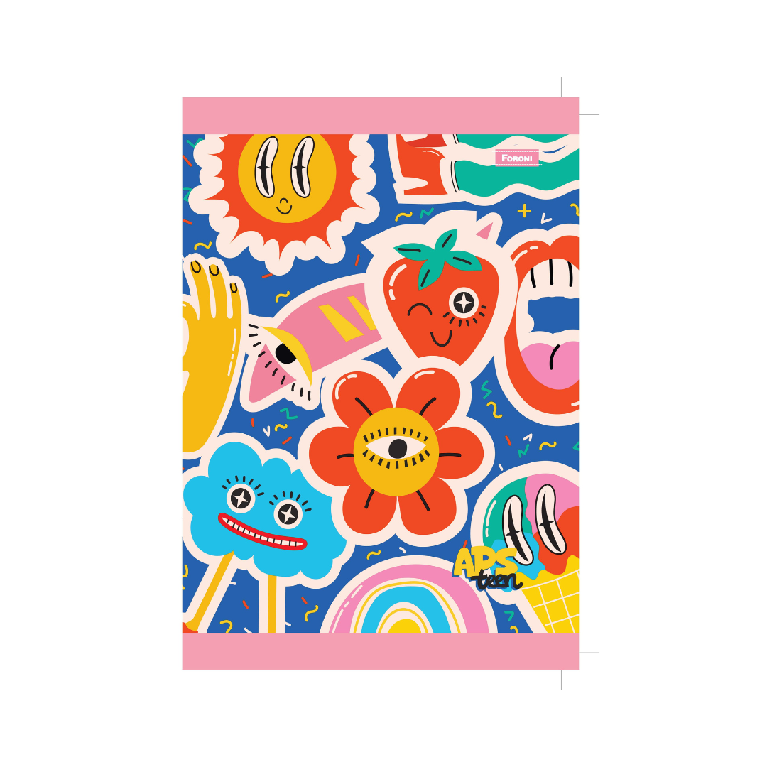 CUADERNO COSIDO 200 PAG. APS TEEN