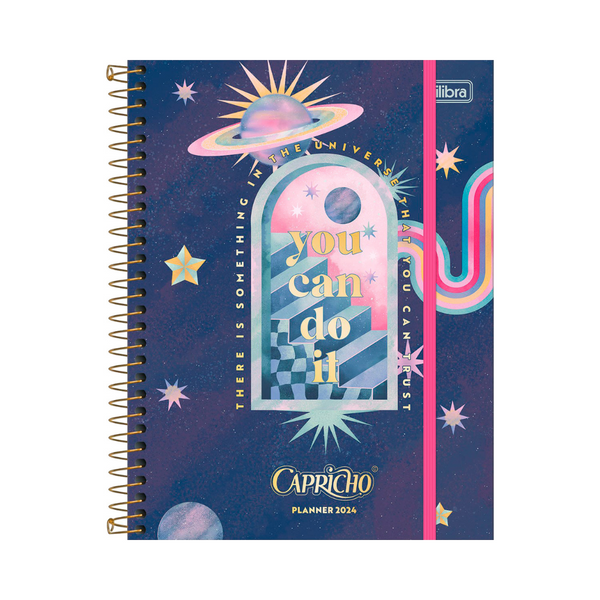 AGENDA DIARIA EN ESPIRAL 2024 PLANNER CAPRICHO M7