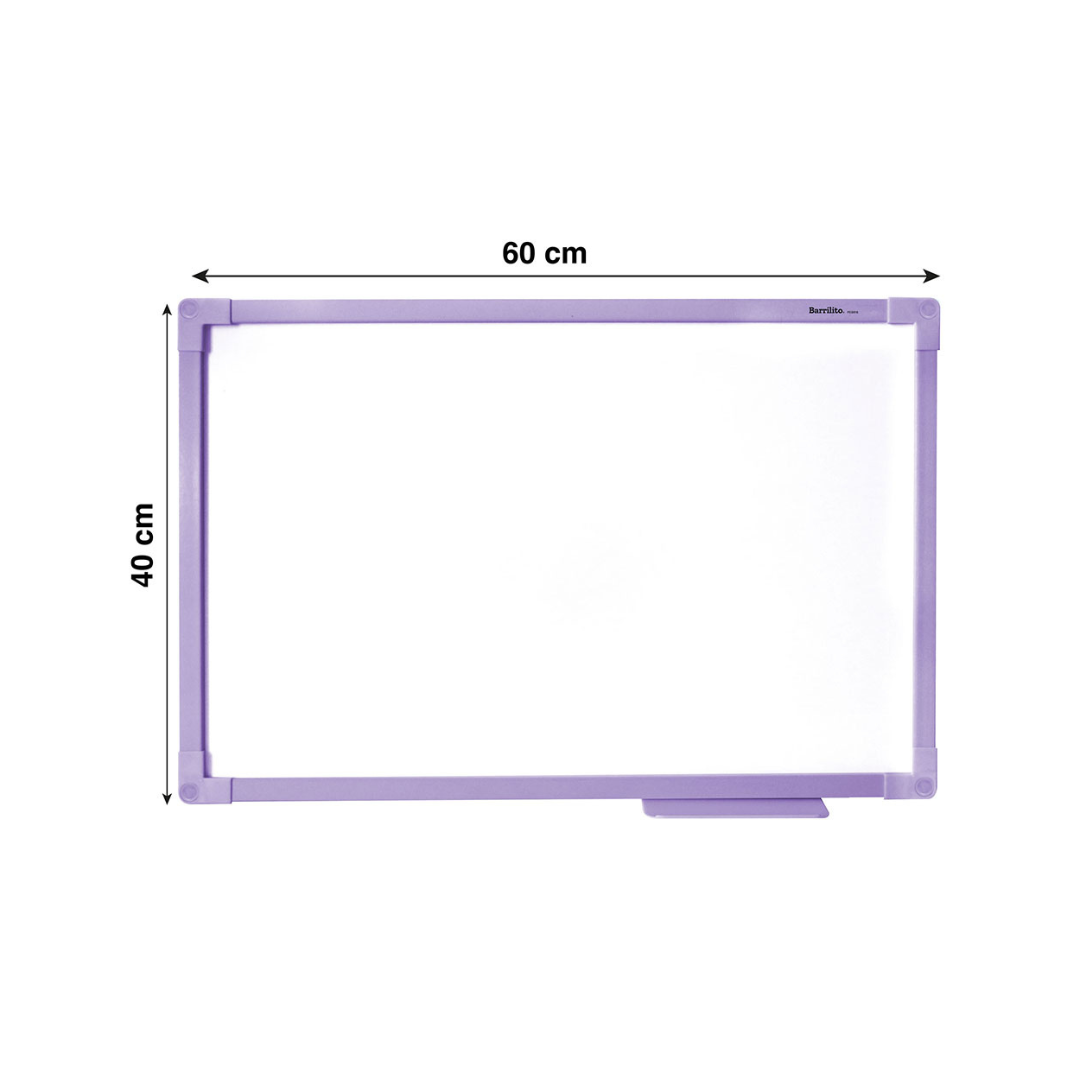 PIZARRAS BLANCAS (40 X 60) BORDE LILA