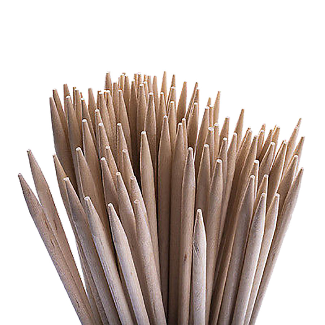 PALITO DE BROCHETA 10" DE BAMBU (25 x 0.3)cm 25/1 BOLSA