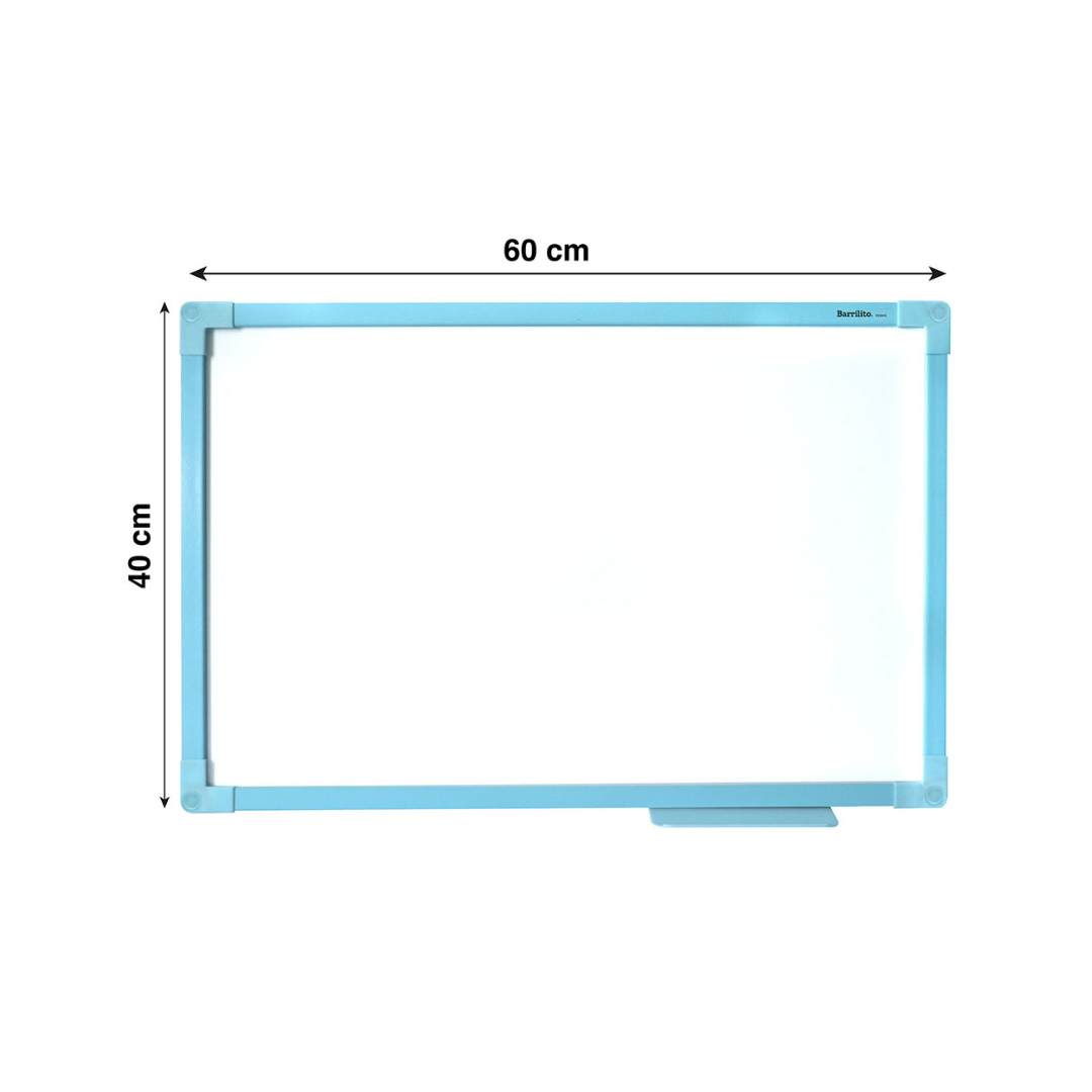 PIZARRAS BLANCAS (40 X 60) BORDE AZUL