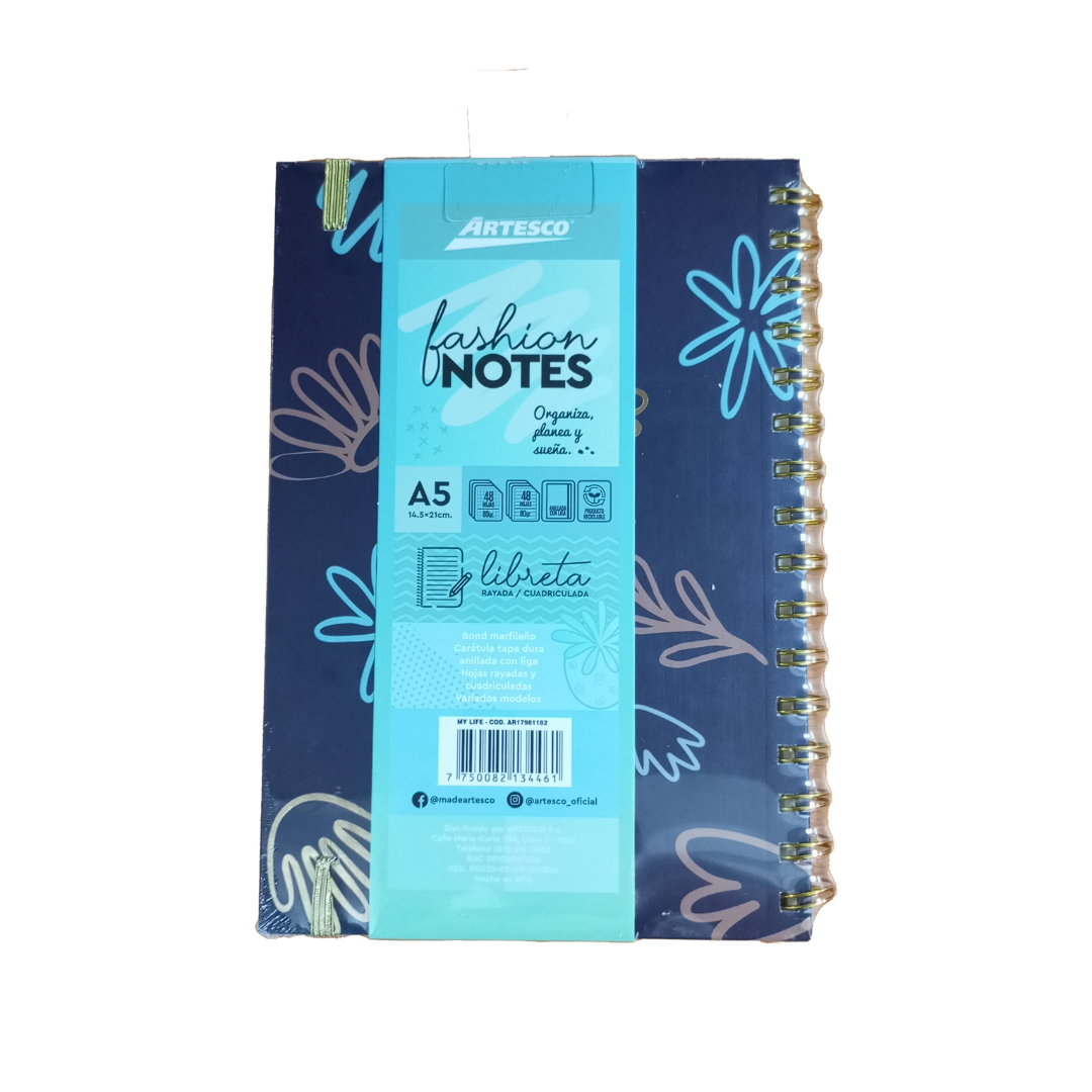 LIBRETAS DE NOTAS ANILL C/L MY LIFE